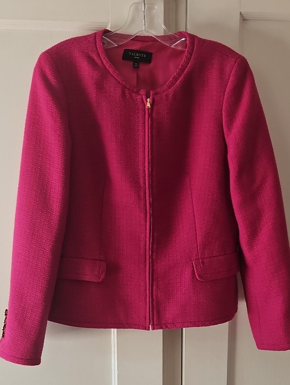 Talbots Fuschia Blazer/Jacket, Size 10P